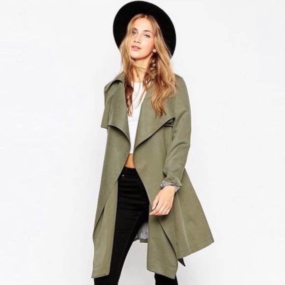 Anne Klein Jackets & Blazers - Anne Klein open long cardigan olive NWT